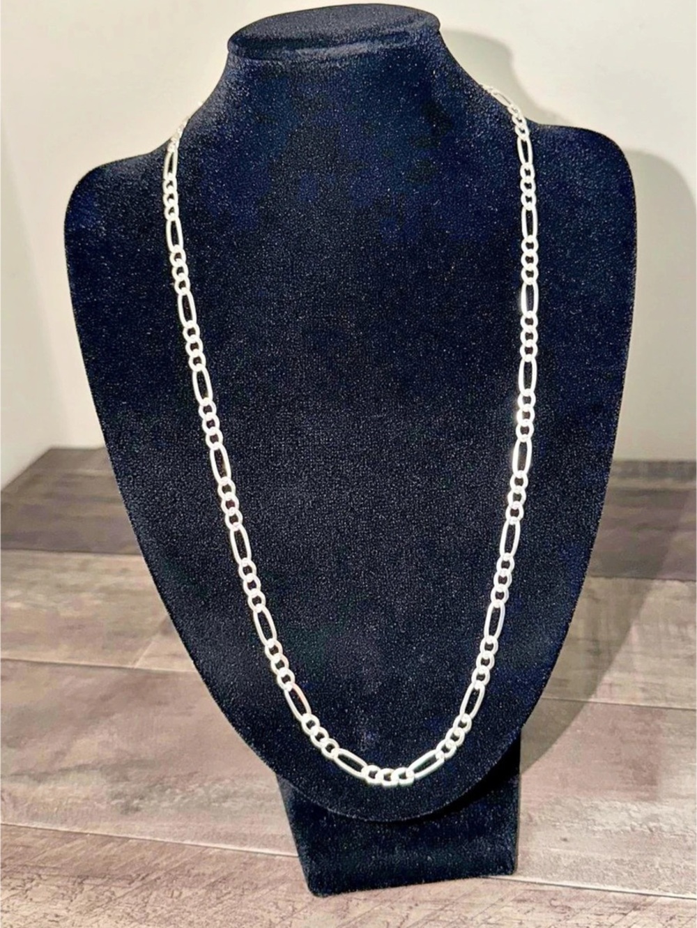 925 Mexican Silver-Tone Link Chain Necklace Like New